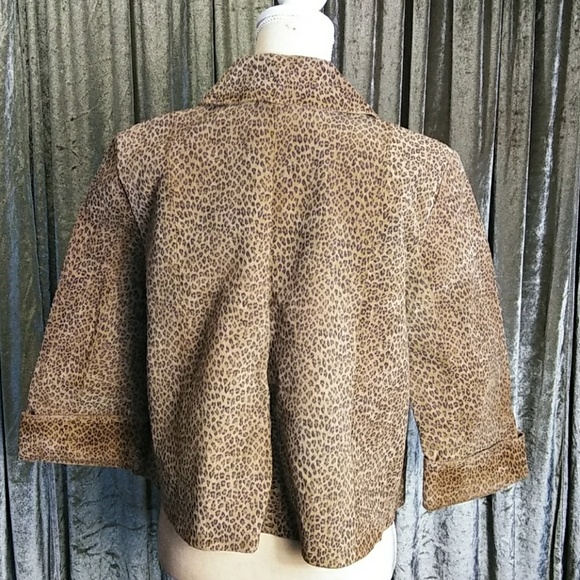 Live A Little Leather Leopard Print Jacket - Picture 6 of 8